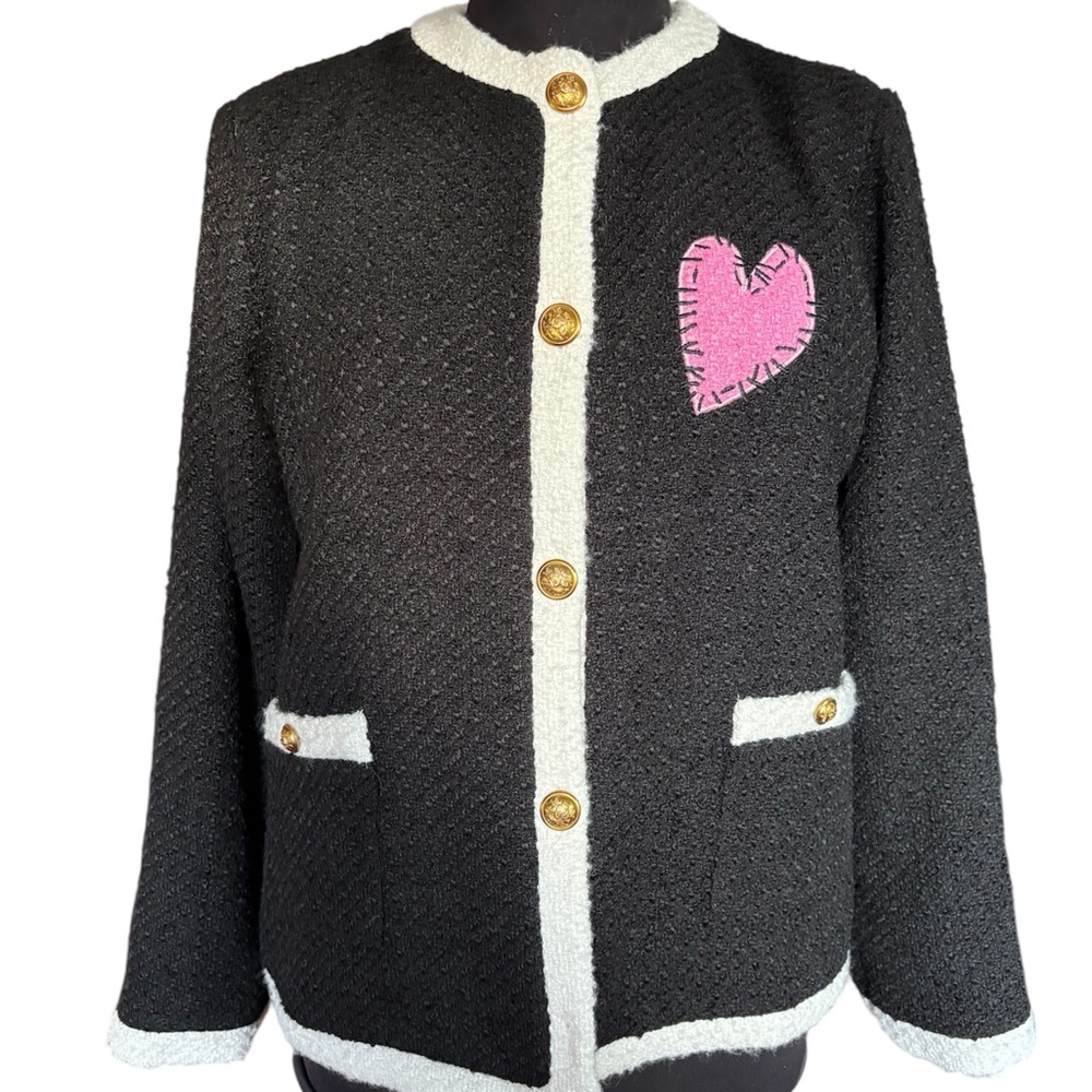Kerri Rosenthal BLOOMINGDALES AQUA x Kerri Rosenthal Heart Patch Jacket